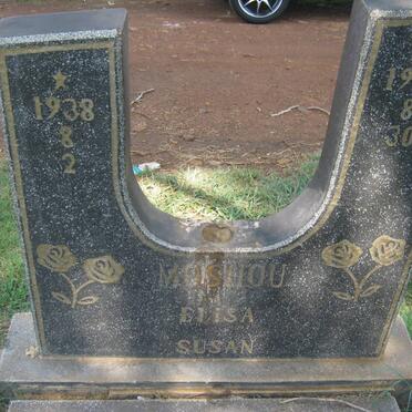 MOSHOU Elisa Susan 1938-1996