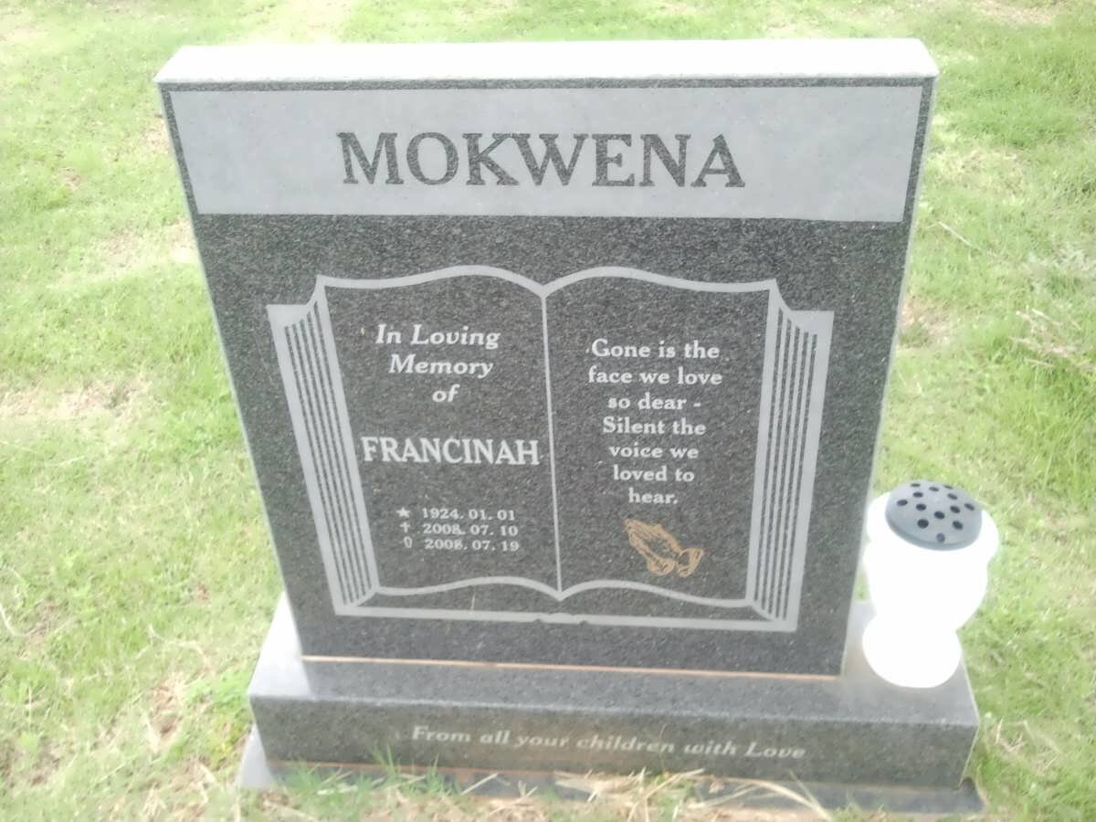 MOKWENA Francinah 1924-2008