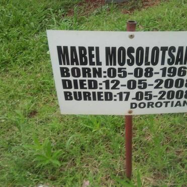MOSOLOTSANE Mabel 1963-2008