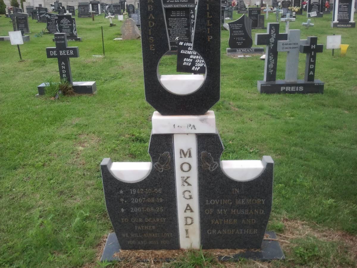MOKGADI ?abadise Phillip 1942-2007