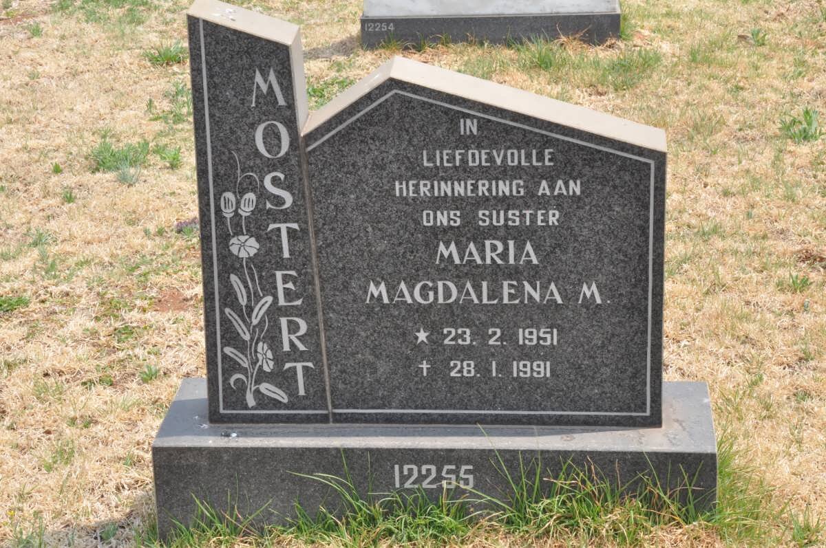 MOSTERT Maria Magdalena M. 1951-1991