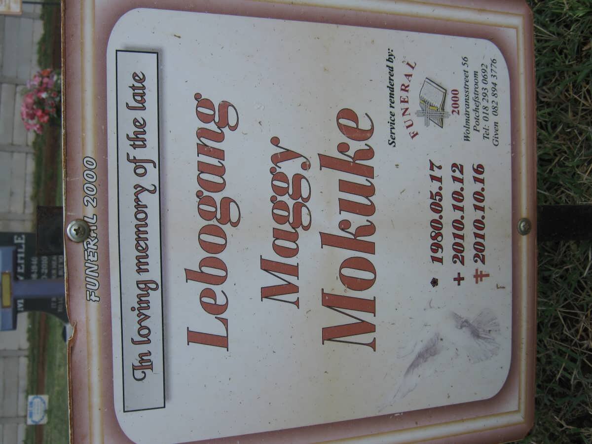 MOKUKE Lebogang Maggy 1980-2010