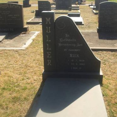 MULLER Nick 1934-1983