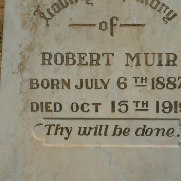 MUIR Robert 1887-1919