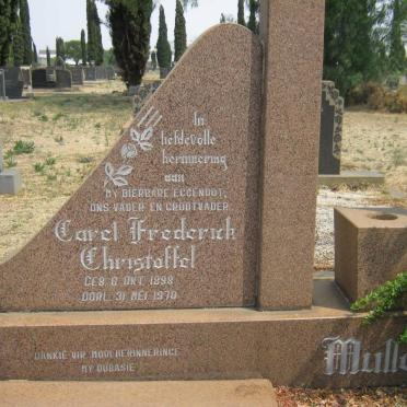 MULLER Carel Frederick Christoffel 1898-1970 &amp; Mitha Margaretha ERASMUS 1912-