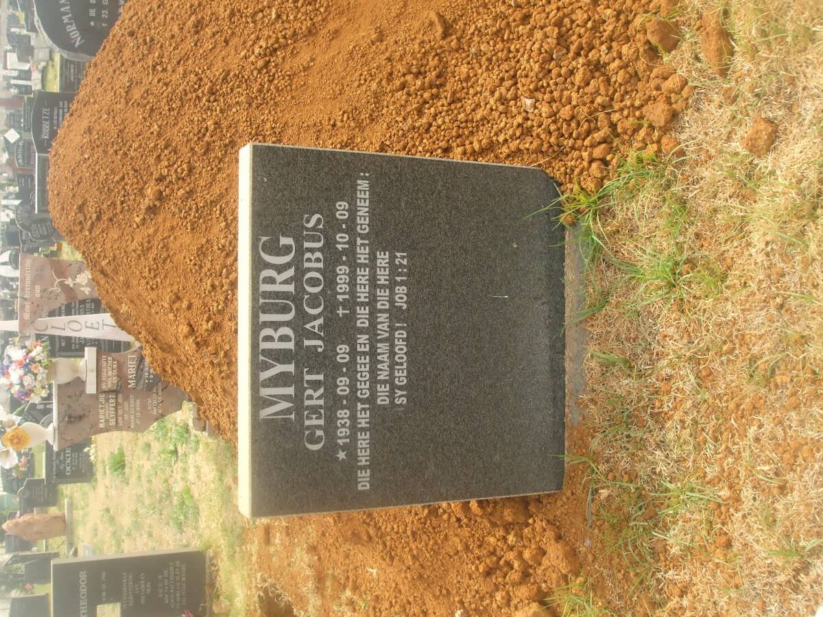 MYBURG Gert Jacobus 1938-1999