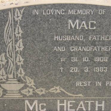 Mc HEATH Mac 1908-1983
