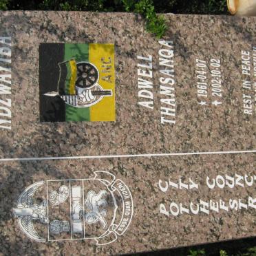 NDZWAYIBA Adwell Thamsanqa 1961-2002