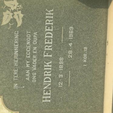 NEL Hendrik Frederik 1898-1969