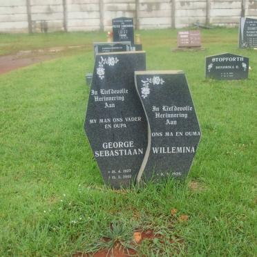 NIEUWOUDT George Sebastiaan 1927-2002 &amp; Willemina 1926-??