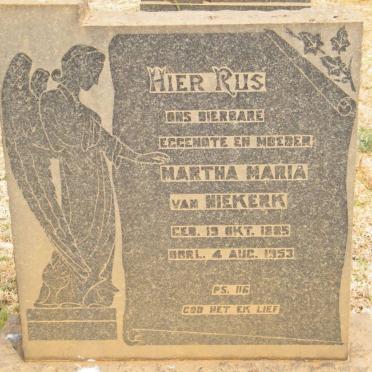NIEKERK Martha Maria, van 1885-1953