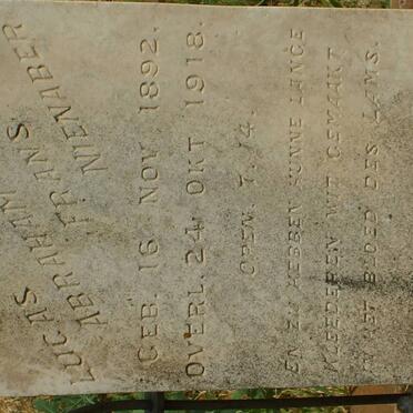 NIENABER Lucas Abraham Frans 1892-1918