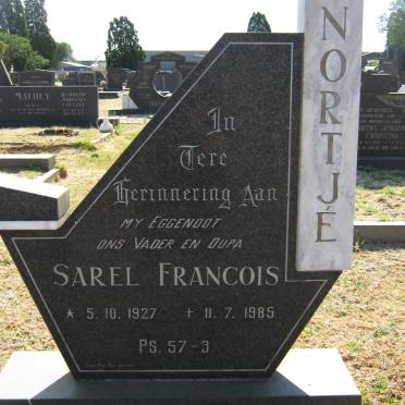 NORTJÉ Sarel Francois 1927-1985