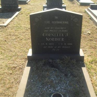 NORDIER Cornelia J. 1933-1986