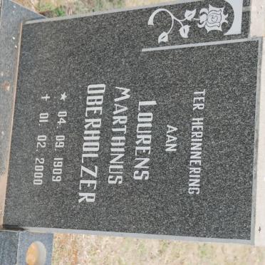 OBERHOLZER Lourens Marthinus 1909-2000