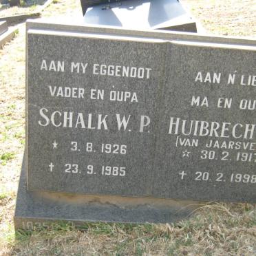 OBERHOLZER Schalk W.P. 1926-1985 &amp; Huibrecht C. VAN JAARSVELD 1917-1998
