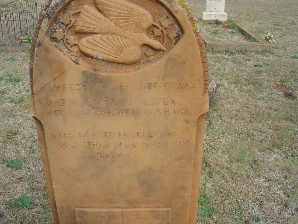 OLIVER Maria Susan 1884-1919