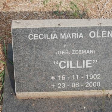 OLËN Cecilia Maria nee ZEEMAN 1902-2000