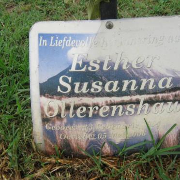 OLLERENSHAW Esther Susanna 1964-2006