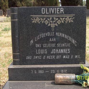 OLIVIER Louis Johannes 1961-1972
