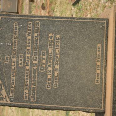 OTTO Johannes Cornelius 1864-1936