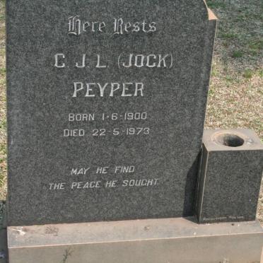 PEYPER C.J.L. 1900-1973