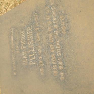 PELLISSIER Jean Pierre 1923-1957 &amp; Ilse Marie 1950-2003