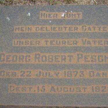 PESCHEL Georg Robert 1873-1928