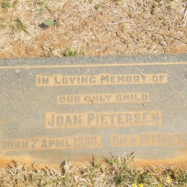 PIETERSEN Joan 1930-1939
