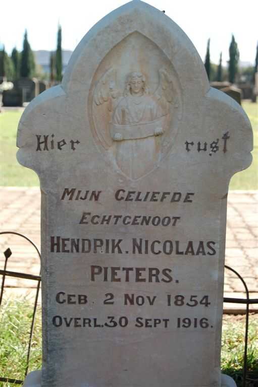 PIETERS Hendrik Nicolaas 1854-1916