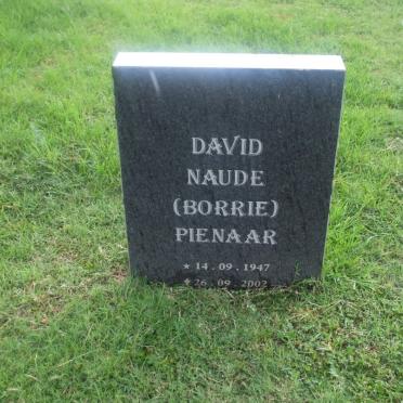 PIENAAR David Naude 1947-2002