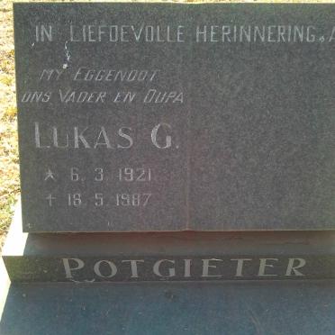POTGIETER Lukas G. 1921-1987