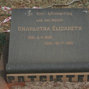 POTGIETER Charlotha Elizabeth 1882-1960