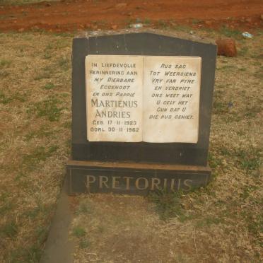 PRETORIUS Martienus Andries 1923-1962