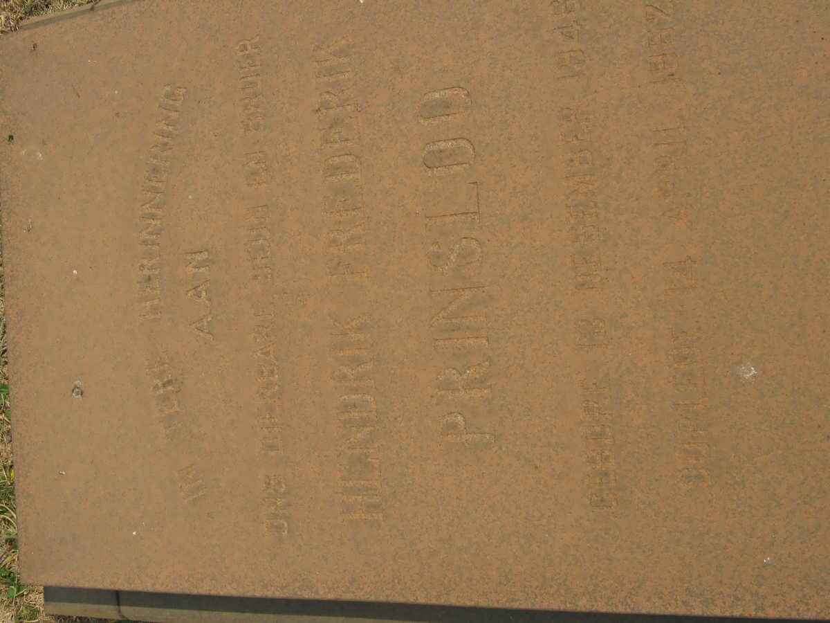 PRINSLOO Hendrik Frederik 1948-1962