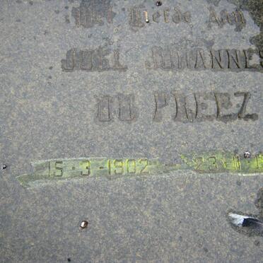 PREEZ Joel Johannes, du 1902-1977
