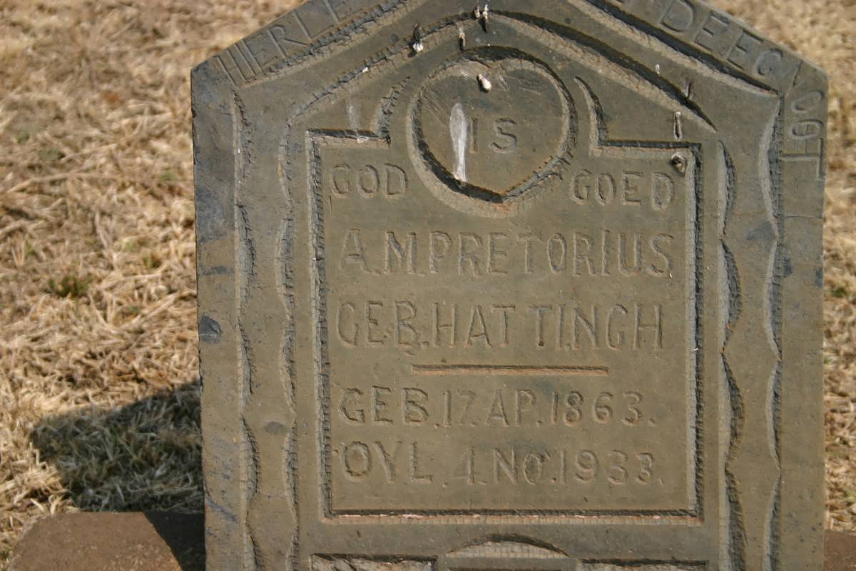 PRETORIUS A.M. nee HATTINGH 1863-1933