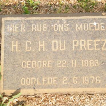 PREEZ H.C.H., du 1883-1976