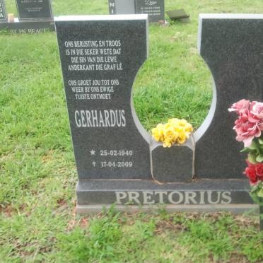 PRETORIUS Gerhardus 1940-2009