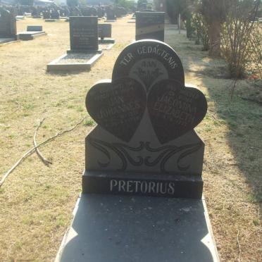 PRETORIUS Jan Johannes 1931-1984 &amp; Jacomina Elizabeth 1933-