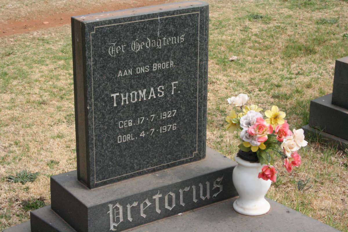 PRETORIUS Thomas F. 1927-1976