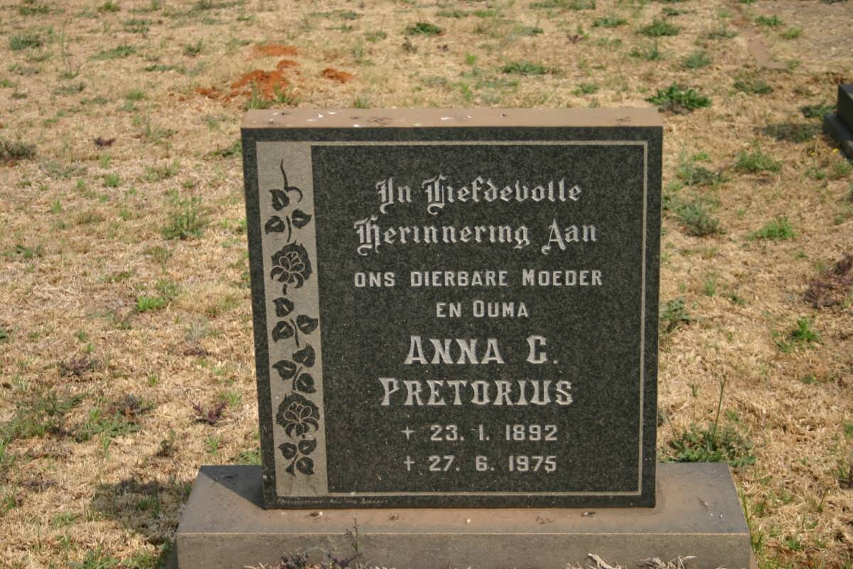 PRETORIUS Anna C. 1892-1975