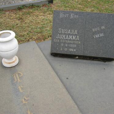 PRETORIUS Susara Johanna nee ESTERHUYSEN 1909-1984