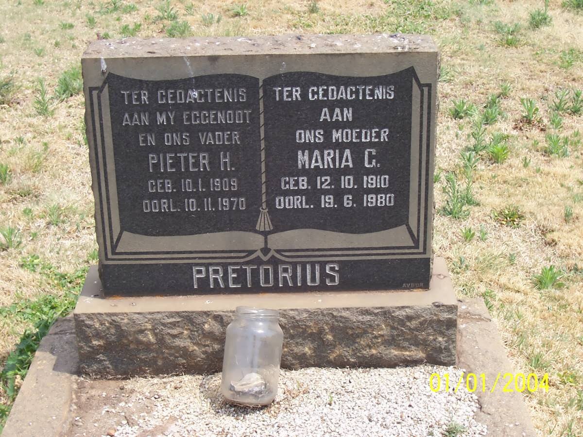 PRETORIUS Pieter H. 1909-1970 &amp; Maria G. 1910-1980