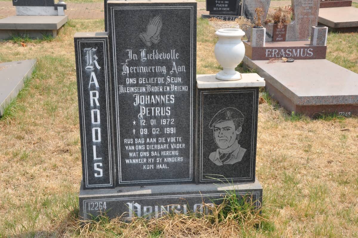 PRINSLOO Johannes Petrus 1972-1991