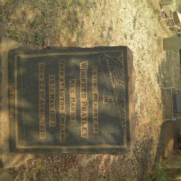 PRATLEY Winifred nee MARSH 1903-1926