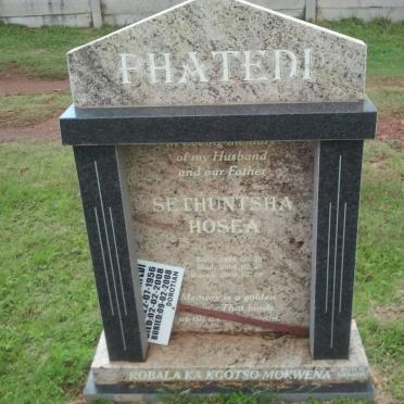 PHATEDI Sethuntsha Hosea 1956-2008