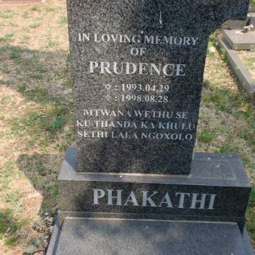 PHAKATHI Prudence 1993-1998