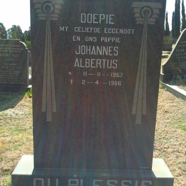 PLESSIS Johannes Albertus, du 1957-1986