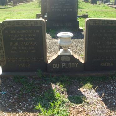 PLOOY Dirk Jacobus., du 1894-1960 &amp; Anna Johanna F. 1900-1984